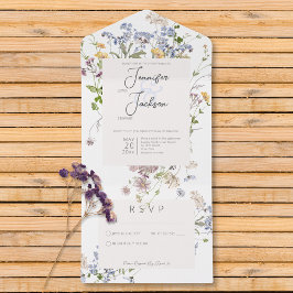 Delicate Boho Wildflower White Sem Janto