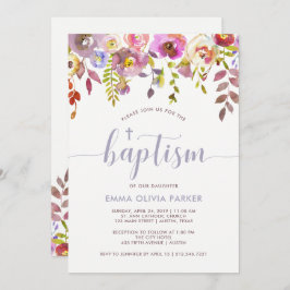 Delicate Floral | Convite Baptism