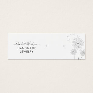 Delicate Floral Earring Studs Display Card