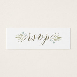 Delicate Greenery | Cartão Online RSVP de Casament