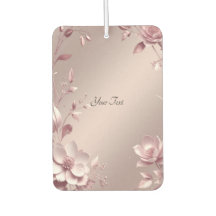 Delicate Pink Floral Air Freshener