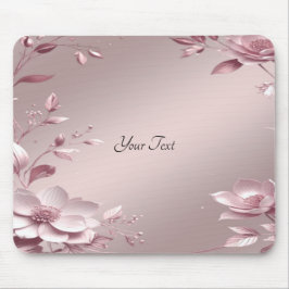 Delicate Pink Floral Mousepad