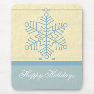 Delicate Snowflake Mousepad de Natal