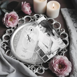 Delicate Vellum Transparency Elegant Black & White