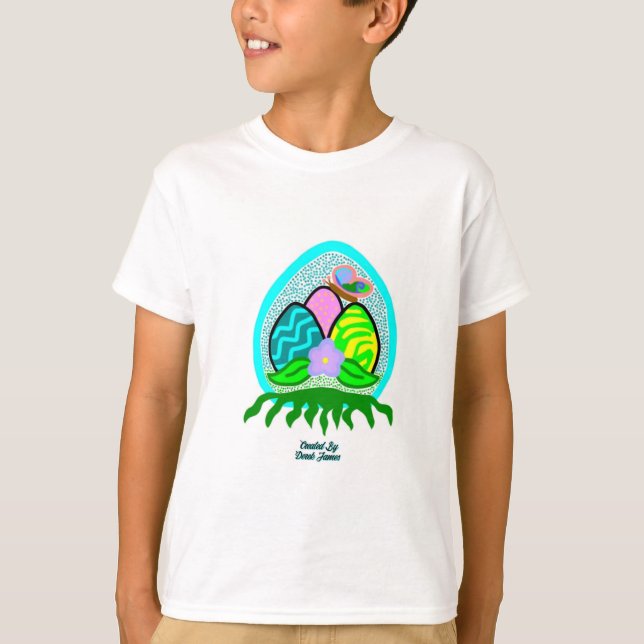 Deliciosos Ovos de Páscoa Rapazes T-Shirt Básico B (Frente)