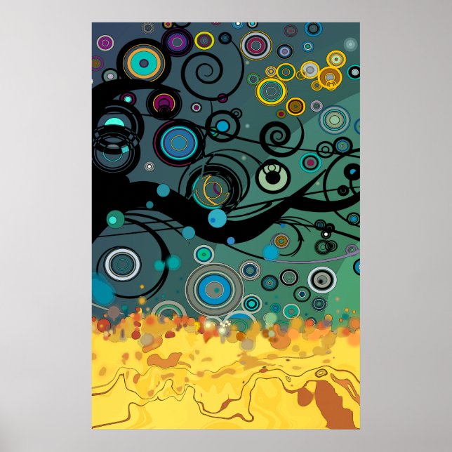 Delirium - Abstrato Poster (Frente)
