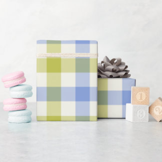 Delphinium Gingham - Papel de Embrulho