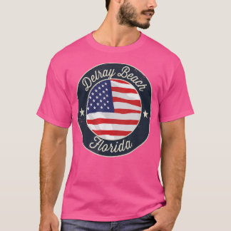 Delray Beach - Patriotic Florida Souvenir T-Shirt