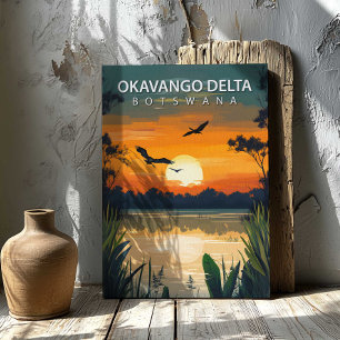 Delta do Okavango Botswana Impressão em Tela Arte