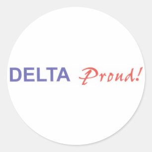 DELTA orgulhoso! Etiquetas