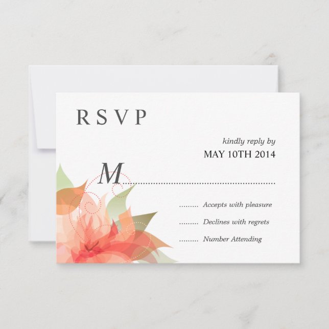 Deluxe RSVP Orange Peach Floral (Frente)