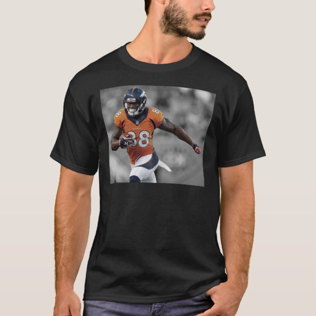 Demaryius Thomas B&amp;Estilo W T-Shirt Clássico (Frente)