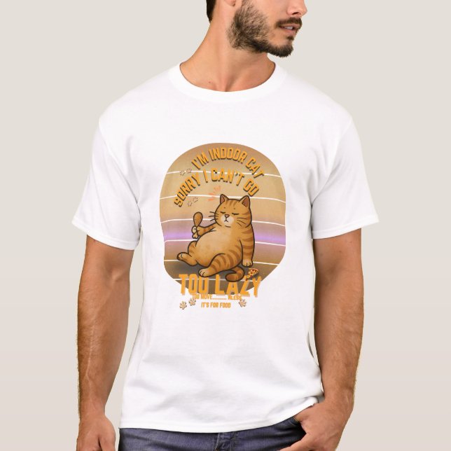 DEMASIADO LAZY - Engraçado Mínimo Típico Camiseta (Frente)