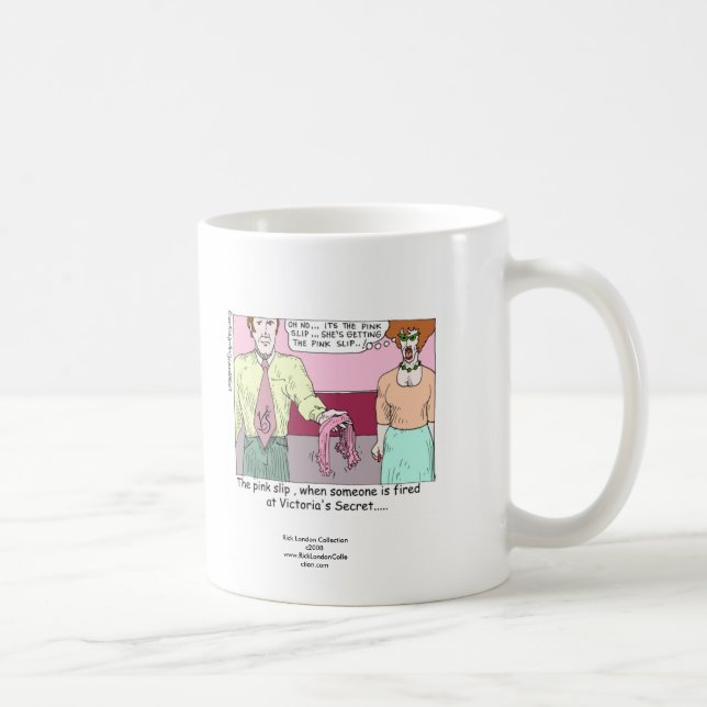 Demitido da Caneca de Café de Desenho da Victoria  (Direita)