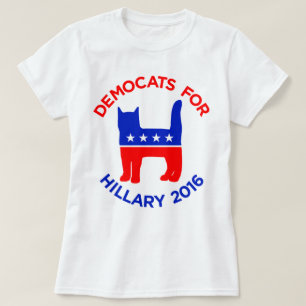 "Democats para o t-shirt das mulheres de Hillary