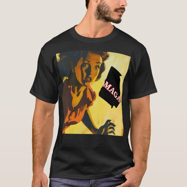 Democracy Anti Maga T-Shirt (Frente)