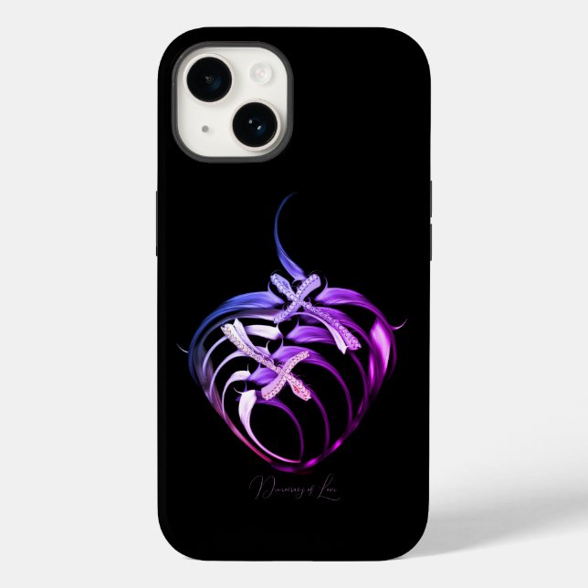 "Democracy of Love", Apple iPhone 14 Case (Verso)