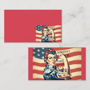 Democracy/ Protect It Cartão de visita
