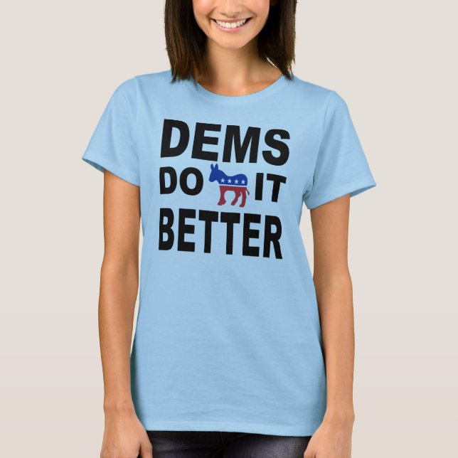 Democratas melhora o t-shirt das mulheres (Frente)