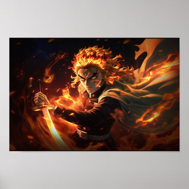 Demon Slayer Rengoku Poster (Frente)