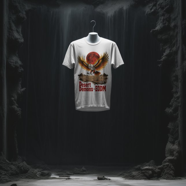 Demônios do Deserto - Camisa T da águia esquelétic (Criador carregado)