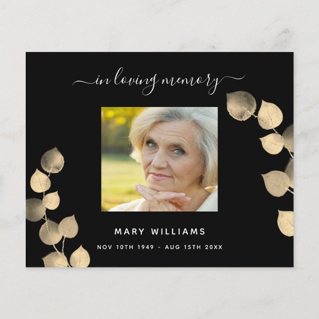 Demonstração de orçamento foto de eucalipto ouro p (Verso)