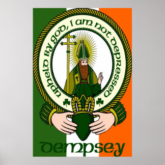 Dempsey Clan Motto Poster Impressão