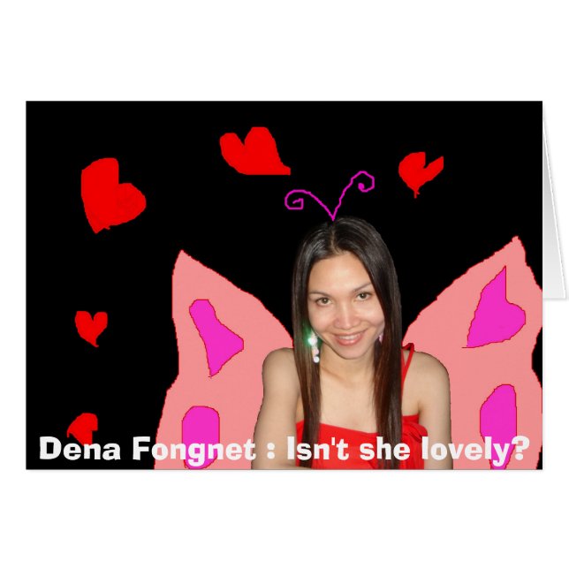 Dena Fongnet: Não é bonita? Cartão (Frente Horizontal)