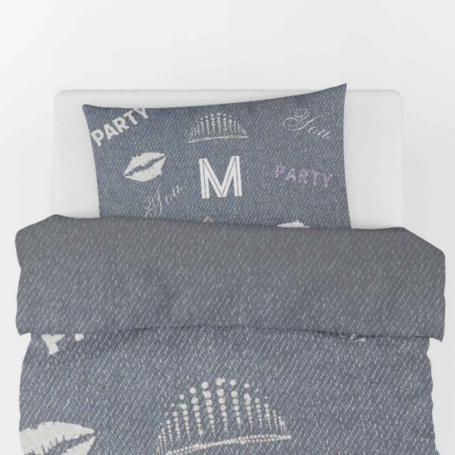 Denim Diamantes Glitter Personalizado Garota Adole (Criador carregado)