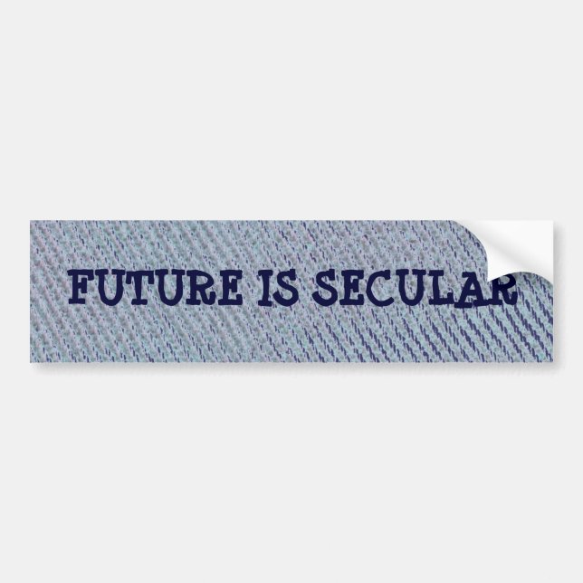 Denim FUTURE é adesivo SECULAR para-choques (Frente)
