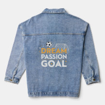Denim Jacket with Passion Goal Logo