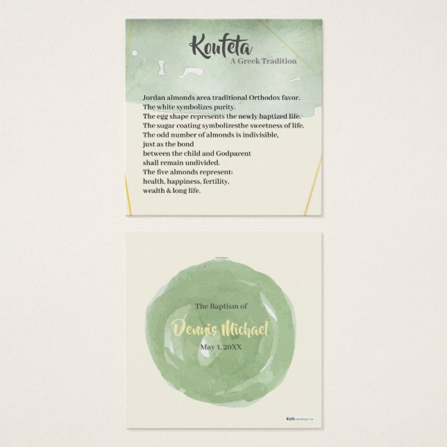 Dennis Koufeta Card (Frente & Verso)