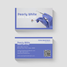 Dental Care Clinical Blue Cartão de visita