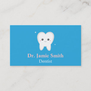 Dente, Azul e Branco, Cartões de Visita Odontológi