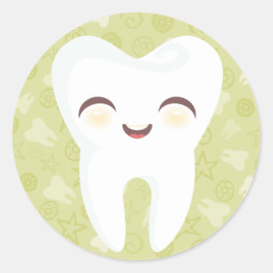 Dente bonito - etiquetas verdes