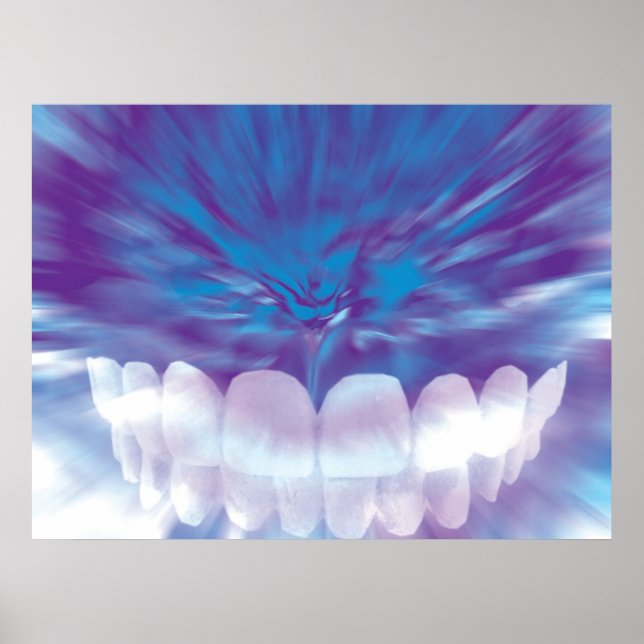 Dentes Brancas Dentista Poster (Frente)