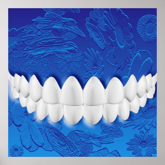 Dentes Brancas Perfeitas Poster de Dentista Ortodo (Frente)