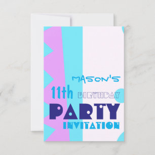 Dentes do Convite à Festa de aniversário de 11 Mon