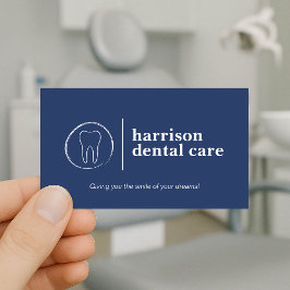 Dentista Azul do Logotipo de Esquema Dente Premium