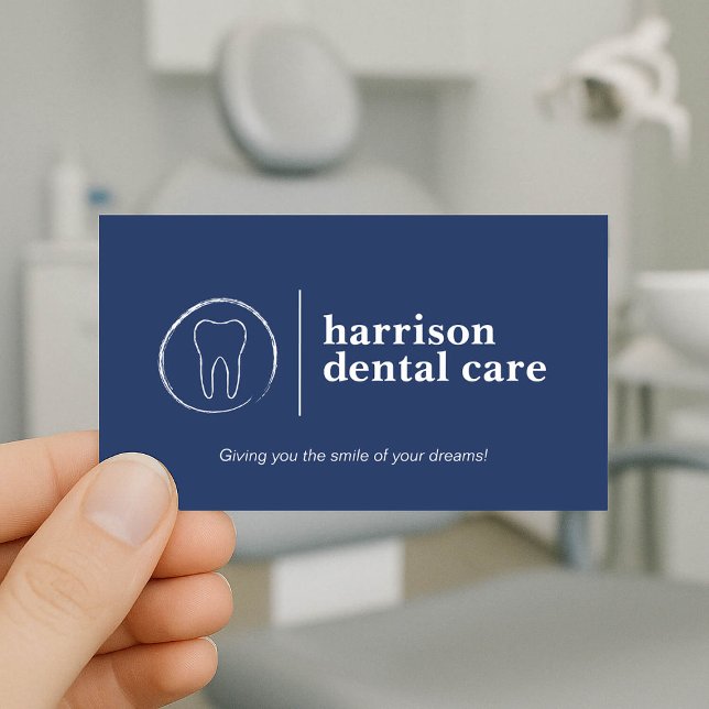 Dentista Azul do Logotipo de Esquema Dente Premium (Criador carregado)