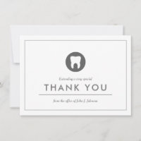 Dentista Considerado | Cartões de agradecimentos p