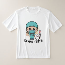 DENTISTA ENGRAÇADO: CAMISA SALVANDO DENTES