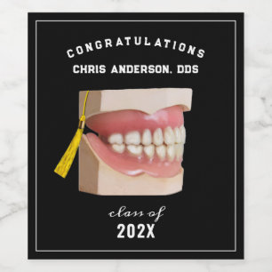 Dentista Graduação Gradua Etiqueta de Vinho