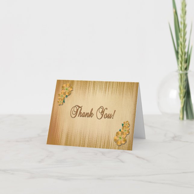 Dentro de Cartões de agradecimentos de Flores Russ (Frente)