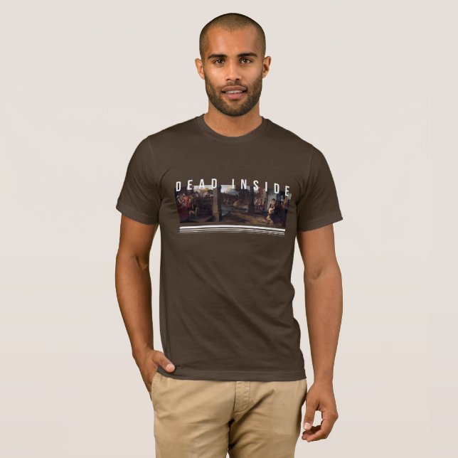 "Dentro de Morto - Abraça a T-Shirt Válida" (Frente Completa)