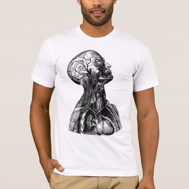 Dentro de seu branco da camisa da cara T (Frente)