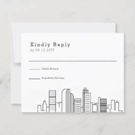Denver, Colorado Wedding | RSVP Skyline Estilizado