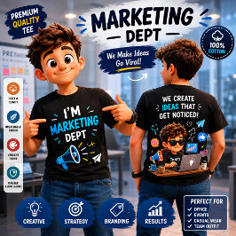Departamento de Marketing | Camisa Divertida para