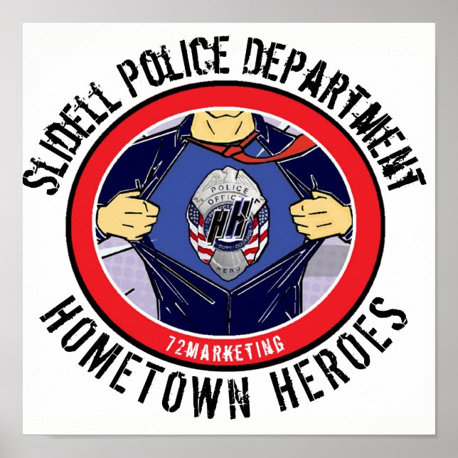 Departamento de Polícia de Slidell, Heroes Poster  (Frente)