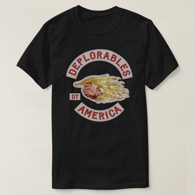 Deploráveis para camisetas clássicas de trump (Frente do Design)